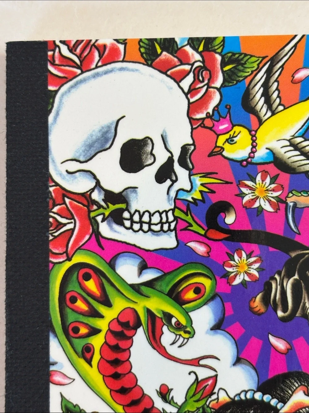 Rare Ed Hardy x Lisa Frank Mini Composition Notebook Skull Geisha Dragon Tiger